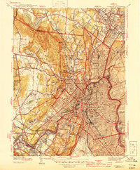 Paterson New Jersey Historical topographic map, 1:31680 scale, 7.5 X 7.5 Minute, Year 1944