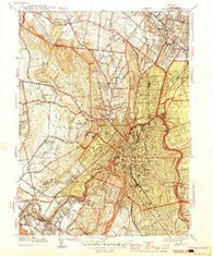 Paterson New Jersey Historical topographic map, 1:31680 scale, 7.5 X 7.5 Minute, Year 1944