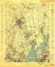Paterson New Jersey Historical topographic map, 1:62500 scale, 15 X 15 Minute, Year 1898