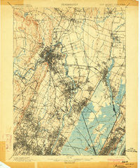 Paterson New Jersey Historical topographic map, 1:62500 scale, 15 X 15 Minute, Year 1903