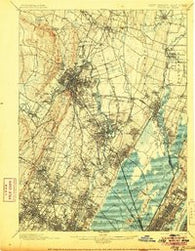 Paterson New Jersey Historical topographic map, 1:62500 scale, 15 X 15 Minute, Year 1903