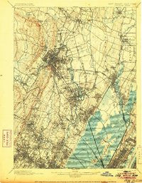 Paterson New Jersey Historical topographic map, 1:62500 scale, 15 X 15 Minute, Year 1903