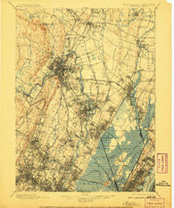 Paterson New Jersey Historical topographic map, 1:62500 scale, 15 X 15 Minute, Year 1903