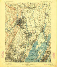 Paterson New Jersey Historical topographic map, 1:62500 scale, 15 X 15 Minute, Year 1903
