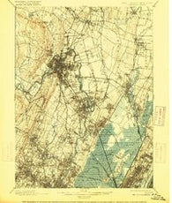 Paterson New Jersey Historical topographic map, 1:62500 scale, 15 X 15 Minute, Year 1903