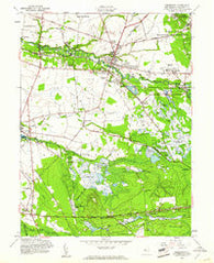Pemberton New Jersey Historical topographic map, 1:24000 scale, 7.5 X 7.5 Minute, Year 1957