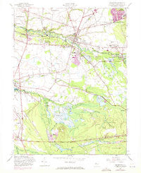 Pemberton New Jersey Historical topographic map, 1:24000 scale, 7.5 X 7.5 Minute, Year 1957