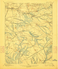 Pemberton New Jersey Historical topographic map, 1:62500 scale, 15 X 15 Minute, Year 1898
