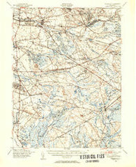 Pemberton New Jersey Historical topographic map, 1:62500 scale, 15 X 15 Minute, Year 1949
