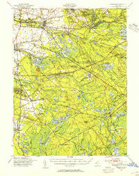 Pemberton New Jersey Historical topographic map, 1:62500 scale, 15 X 15 Minute, Year 1949