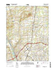 Pennington New Jersey Historical topographic map, 1:24000 scale, 7.5 X 7.5 Minute, Year 2014