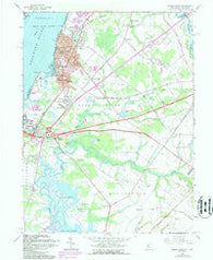 Penns Grove New Jersey Historical topographic map, 1:24000 scale, 7.5 X 7.5 Minute, Year 1967
