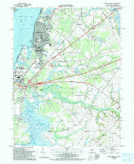 Penns Grove New Jersey Historical topographic map, 1:24000 scale, 7.5 X 7.5 Minute, Year 1993