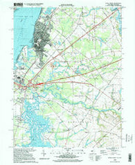 Penns Grove New Jersey Historical topographic map, 1:24000 scale, 7.5 X 7.5 Minute, Year 1995