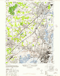 Perth Amboy New Jersey Historical topographic map, 1:24000 scale, 7.5 X 7.5 Minute, Year 1947