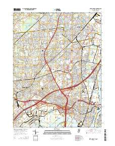Perth Amboy New Jersey Historical topographic map, 1:24000 scale, 7.5 X 7.5 Minute, Year 2014
