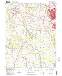 Pitman West New Jersey Historical topographic map, 1:24000 scale, 7.5 X 7.5 Minute, Year 1995