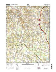 Pitman West New Jersey Current topographic map, 1:24000 scale, 7.5 X 7.5 Minute, Year 2016