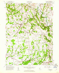 Pittstown New Jersey Historical topographic map, 1:24000 scale, 7.5 X 7.5 Minute, Year 1955