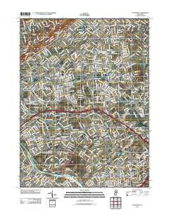 Plainfield New Jersey Historical topographic map, 1:24000 scale, 7.5 X 7.5 Minute, Year 2011