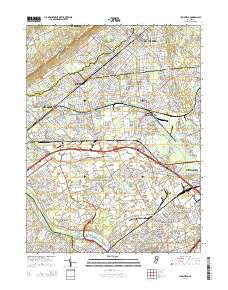 Plainfield New Jersey Historical topographic map, 1:24000 scale, 7.5 X 7.5 Minute, Year 2014
