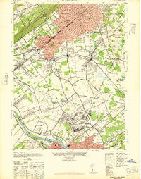 Plainfield New Jersey Historical topographic map, 1:24000 scale, 7.5 X 7.5 Minute, Year 1947