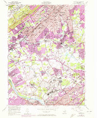 Plainfield New Jersey Historical topographic map, 1:24000 scale, 7.5 X 7.5 Minute, Year 1955