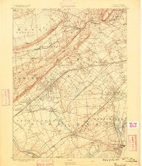 Plainfield New Jersey Historical topographic map, 1:62500 scale, 15 X 15 Minute, Year 1888