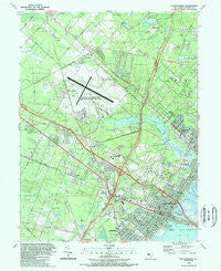 Pleasantville New Jersey Historical topographic map, 1:24000 scale, 7.5 X 7.5 Minute, Year 1989