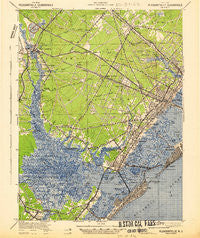 Pleasantville New Jersey Historical topographic map, 1:62500 scale, 15 X 15 Minute, Year 1942