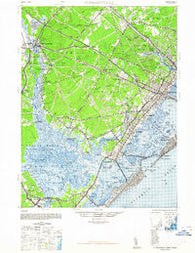 Pleasantville New Jersey Historical topographic map, 1:62500 scale, 15 X 15 Minute, Year 1948