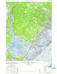 Pleasantville New Jersey Historical topographic map, 1:62500 scale, 15 X 15 Minute, Year 1948