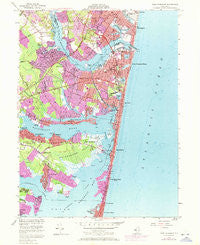 Point Pleasant New Jersey Historical topographic map, 1:24000 scale, 7.5 X 7.5 Minute, Year 1953