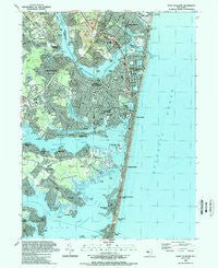 Point Pleasant New Jersey Historical topographic map, 1:24000 scale, 7.5 X 7.5 Minute, Year 1989