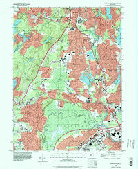 Pompton Plains New Jersey Historical topographic map, 1:24000 scale, 7.5 X 7.5 Minute, Year 1995