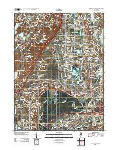 Pompton Plains New Jersey Historical topographic map, 1:24000 scale, 7.5 X 7.5 Minute, Year 2011