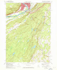 Port Jervis South New York Historical topographic map, 1:24000 scale, 7.5 X 7.5 Minute, Year 1969