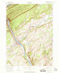 Portland Pennsylvania Historical topographic map, 1:24000 scale, 7.5 X 7.5 Minute, Year 1955