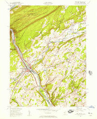 Portland Pennsylvania Historical topographic map, 1:24000 scale, 7.5 X 7.5 Minute, Year 1955