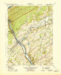 Portland Pennsylvania Historical topographic map, 1:31680 scale, 7.5 X 7.5 Minute, Year 1943