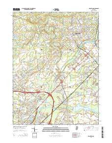 Princeton New Jersey Historical topographic map, 1:24000 scale, 7.5 X 7.5 Minute, Year 2014
