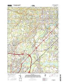 Princeton New Jersey Current topographic map, 1:24000 scale, 7.5 X 7.5 Minute, Year 2016