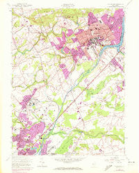 Princeton New Jersey Historical topographic map, 1:24000 scale, 7.5 X 7.5 Minute, Year 1954