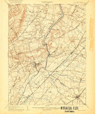 Princeton New Jersey Historical topographic map, 1:62500 scale, 15 X 15 Minute, Year 1906
