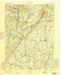 Ramapo New York Historical topographic map, 1:62500 scale, 15 X 15 Minute, Year 1891