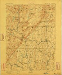 Ramapo New York Historical topographic map, 1:62500 scale, 15 X 15 Minute, Year 1893