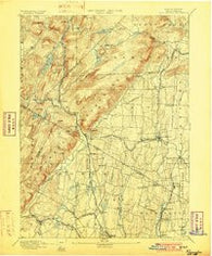 Ramapo New York Historical topographic map, 1:62500 scale, 15 X 15 Minute, Year 1893