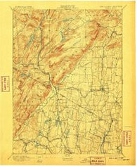 Ramapo New York Historical topographic map, 1:62500 scale, 15 X 15 Minute, Year 1893