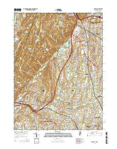 Ramsey New Jersey Historical topographic map, 1:24000 scale, 7.5 X 7.5 Minute, Year 2014