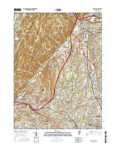 Ramsey New Jersey Current topographic map, 1:24000 scale, 7.5 X 7.5 Minute, Year 2016